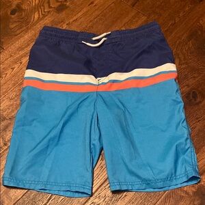 Carter's Blue and Orange Swim Board Shorts Retro Style